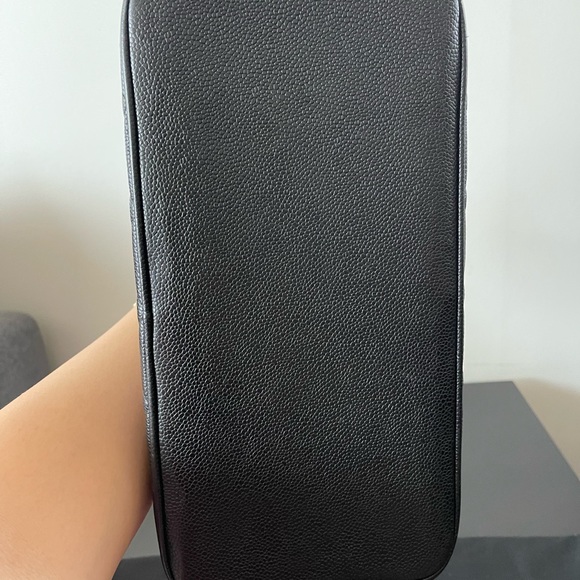 Authentic Chanel Caviar Timeless Medallion Tote in Silver Hardware - Picture 6 of 7